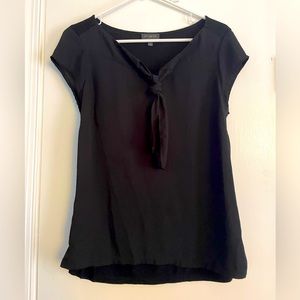The Limited Black Neck Tie Top